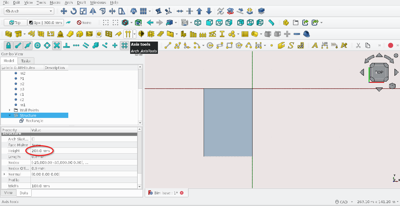 Structure tool to cread a model base