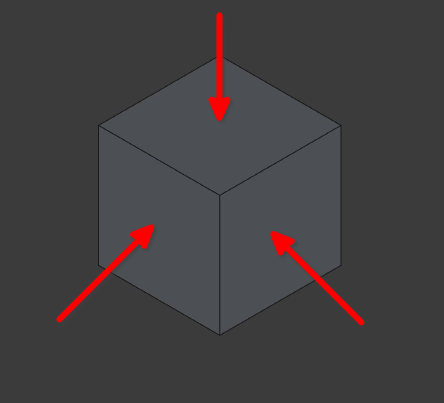 cube with highlighted faces